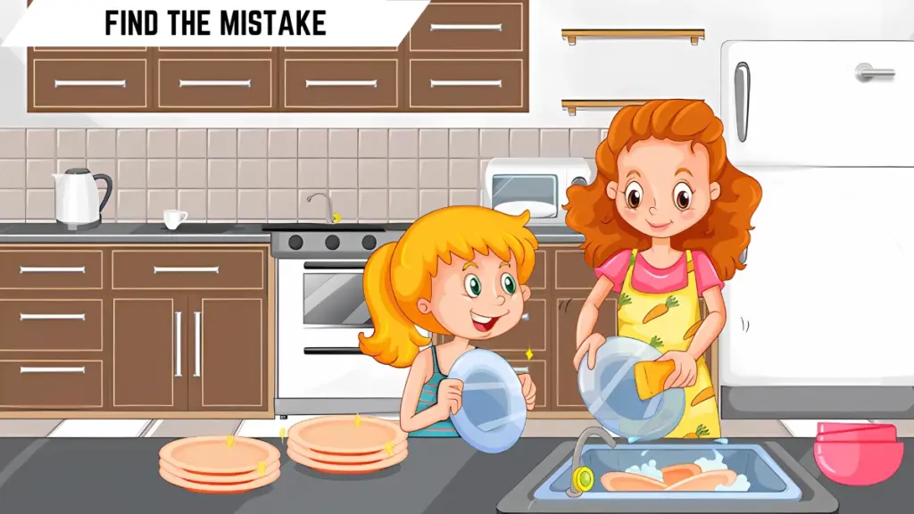 Brain Teaser IQ Test: Only Genius Can Spot the Mistake in this Kitchen Image in 7 Secs