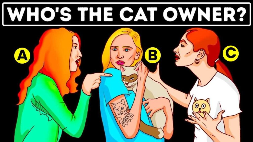 Brain Teaser IQ Test: Who Is The Cat Owner? Prove Your Attention To Detail In 5 Seconds!