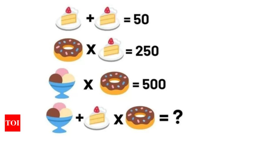 Brain Teaser: Only a person with sweet tooth can find the value of desserts in this picture |