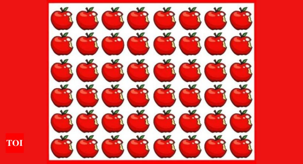 Brain Teaser: Only the one with Eagle eyes can spot the odd apple in this picture |