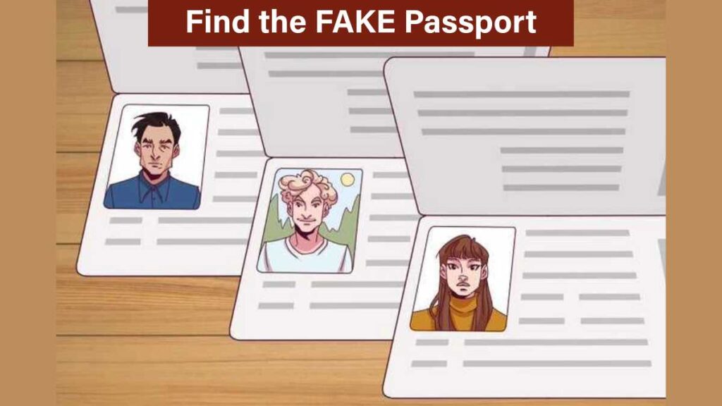 IQ Test - You have an IQ above 140 if you can find the fake passport in 5 seconds!