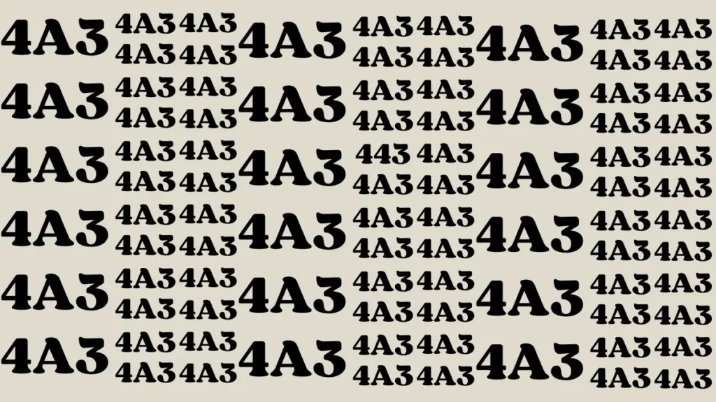 Observation Find it Out: Only Extra Sharp Eyes Can Spot the Number 443 in 7 Secs