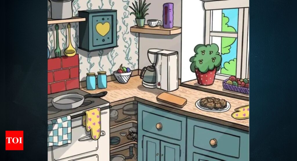 Optical Illusion: Can you find the mouse hiding in the kitchen? |