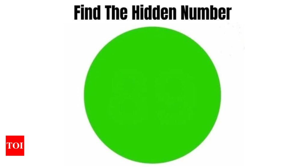 Optical Illusion: Can you find the number behind the green circle? |