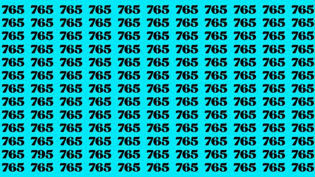 Optical Illusion Eye Test: Only Eagle Eyes Can Spot the Number 795 in 8 Secs