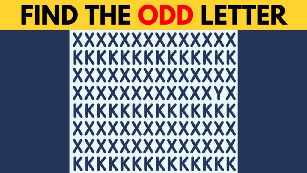 Optical Illusion: Find the Odd Letter in 5 Seconds!