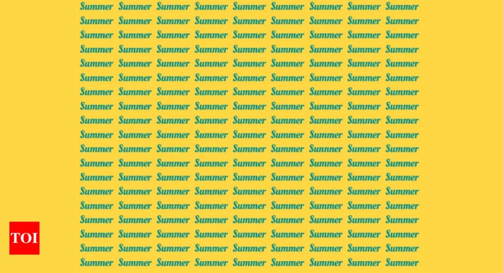 Optical Illusion: Find the odd word that is not SUMMER in this image |