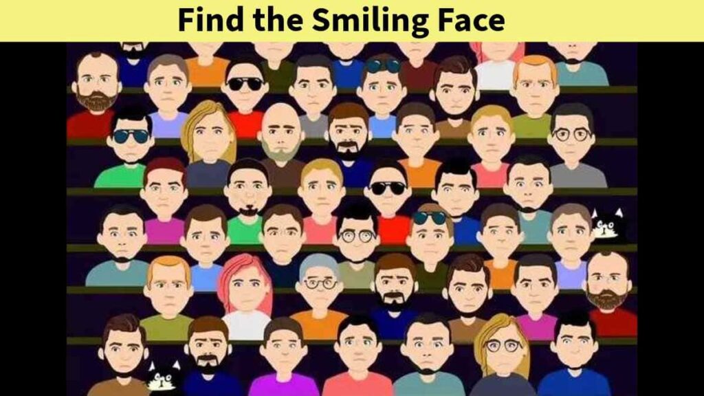 Optical Illusion - Find the smiling face in 6 seconds!