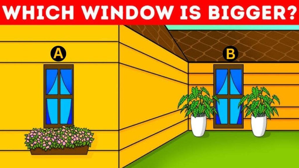 Optical Illusion: Spot Which Window Is Bigger? Only Geniuses Pass This IQ Test In 5 Seconds?