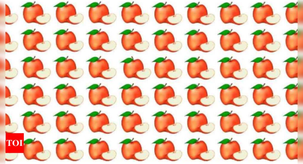 Optical Illusion: Spot the odd apple emoji in 7 seconds |