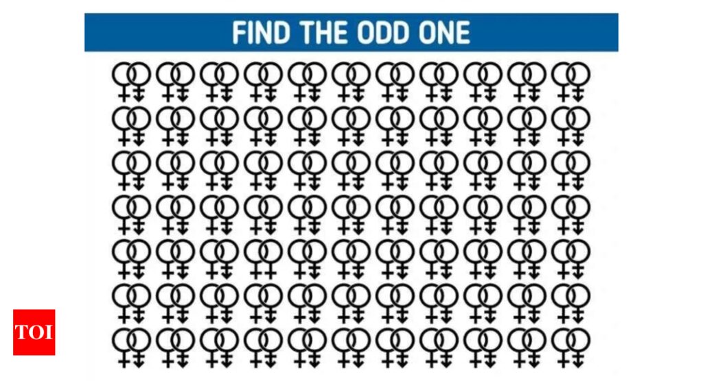 Optical Illusion test that sharpens your mind: Find the odd symbol in this photo and recharge your brain