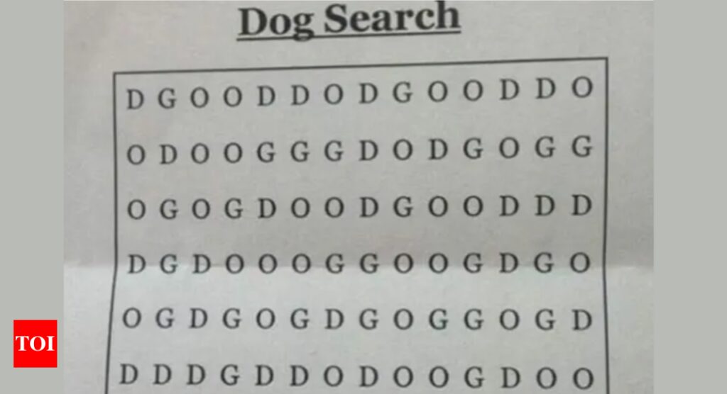 Optical illusion: Can you spot 'DOG' in this image? |