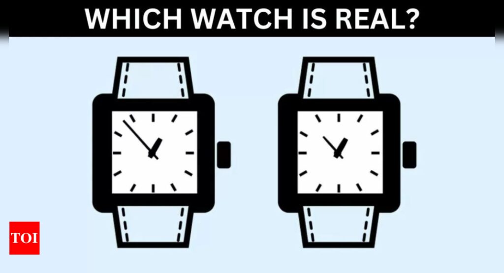 Optical illusion: Only the sharpest person can tell which watch is real |