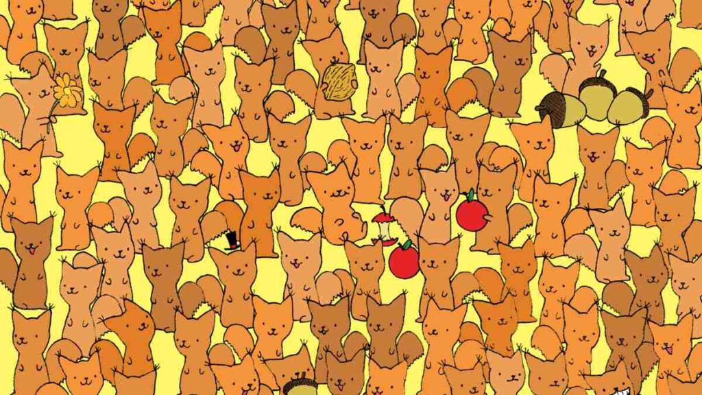 Picture Puzzle IQ Test: How Observant Are You? Spot The Mouse Hidden Among Squirrels In 5 Seconds!