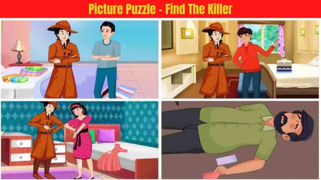 Picture Puzzle IQ Test: Who Is the Killer? Only 1% of High-IQ individuals Can Solve It in 8 Seconds