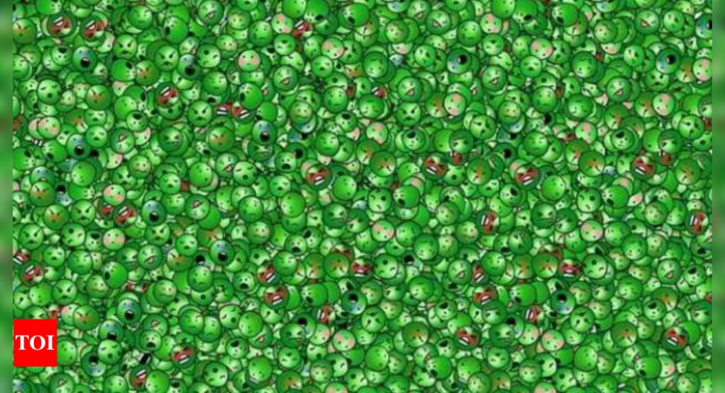 Take the challenge: Spot the LAUGHING pea in this colourful image