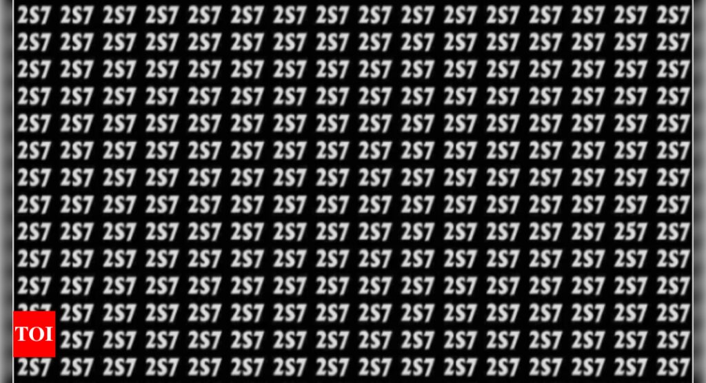 Eye test: Only people with sharpest vision can spot the number '257' in this jumble