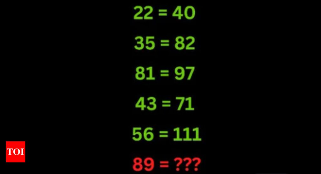 Maths challenge: Find the value of 89 without the use of a calculator in 30 seconds