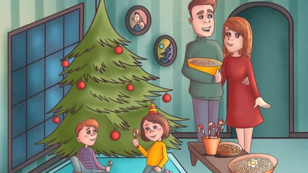 Optical Illusion IQ Test: Only Sharp Minds Can Spot The Hidden Glove In This Christmas Scene In 5 Seconds!