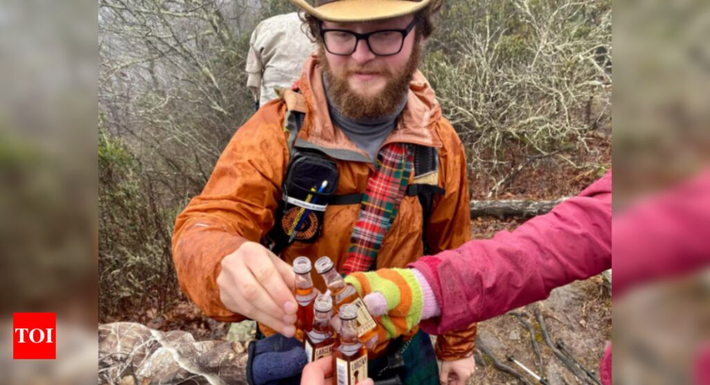 Can you tell who's holding the 4th bottle in this real-life optical illusion?