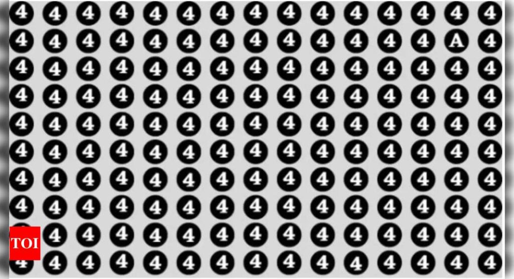 Optical Illusion: Spot the letter ‘A’ among the sea of numbers in 10 seconds