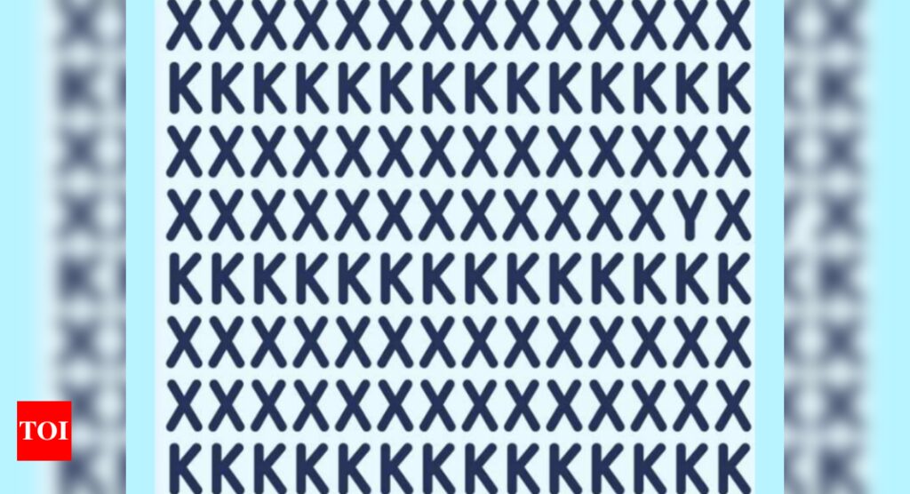 Spot the hidden letter among Xs and Ks in 11 seconds